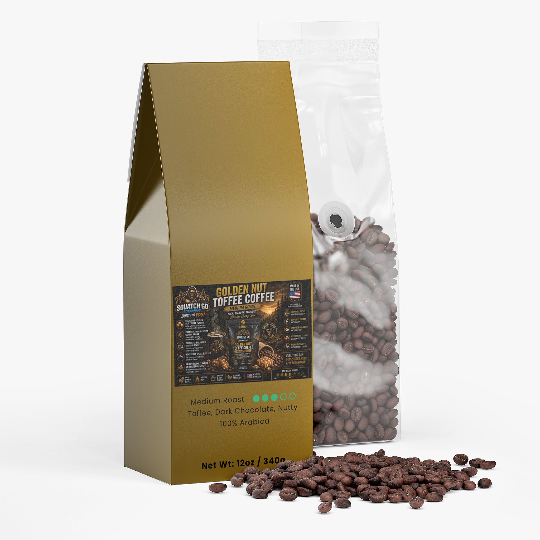 Golden Nut Toffee Coffee (Medium Roast)
