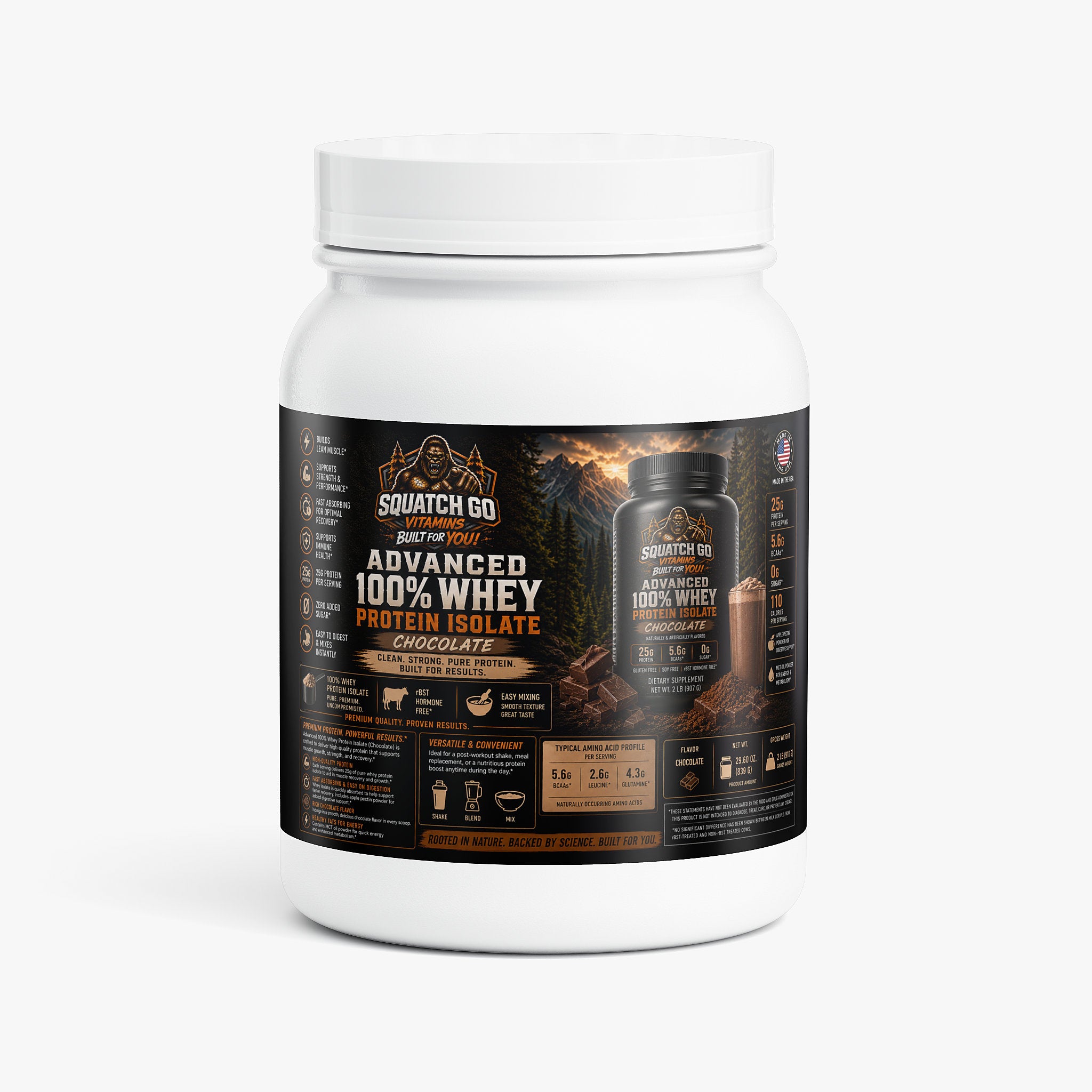 Advanced 100% Whey Protein Isolate (Chocolate)