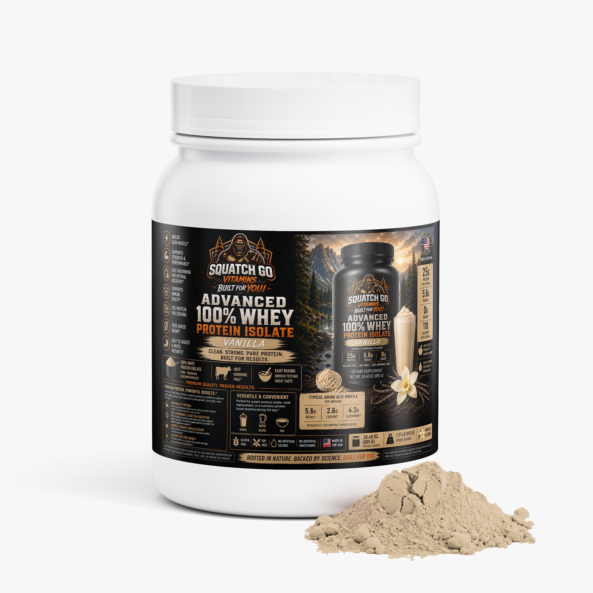 Advanced 100% Whey Protein Isolate (Vanilla)