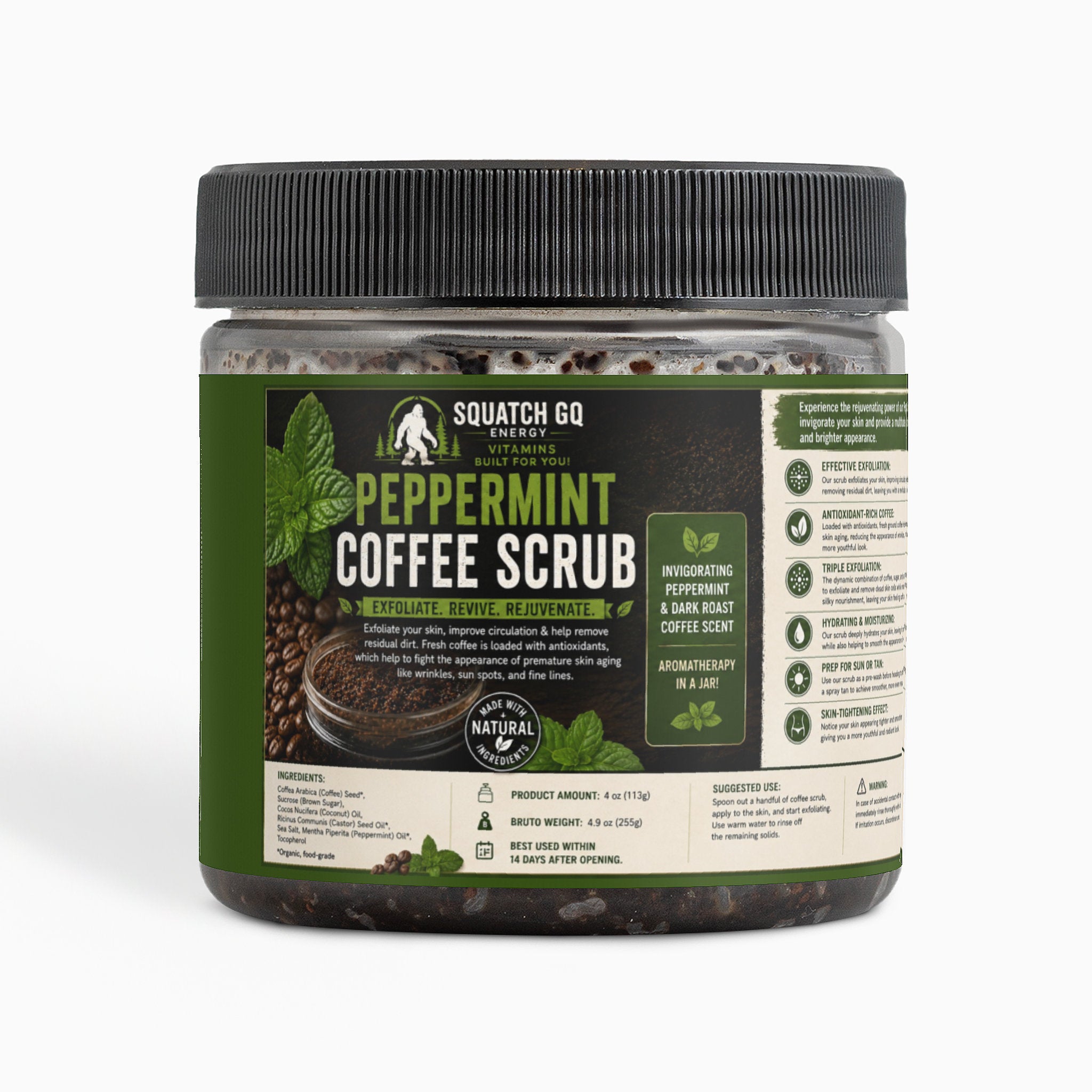 Peppermint Coffee Scrub