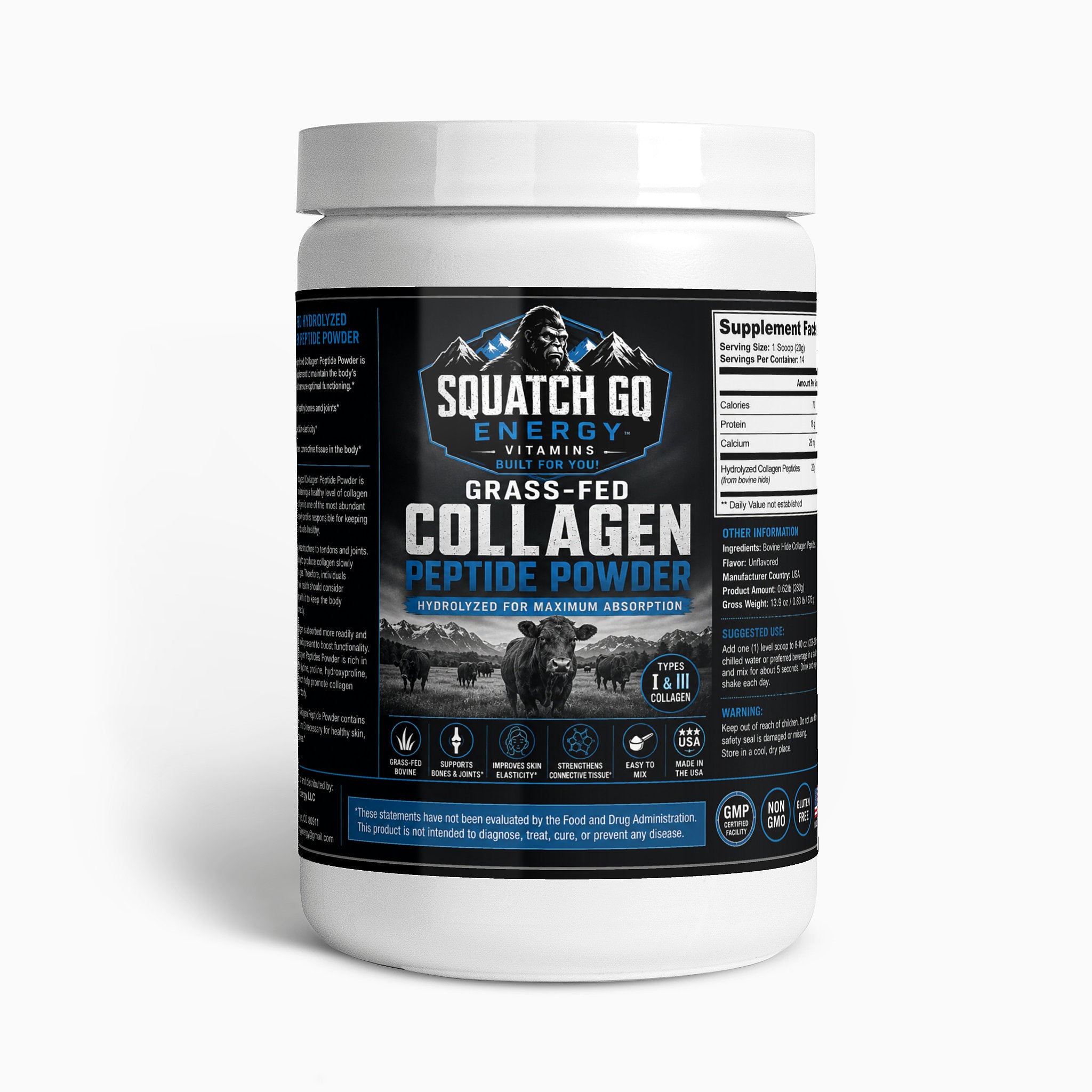 Grass-Fed Hydrolyzed Collagen Peptides
