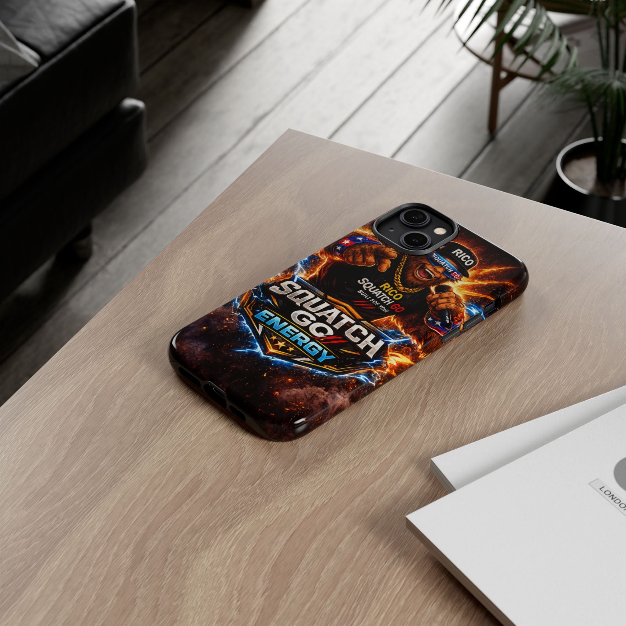 Squatch Go Energy Phone Case — 'Rico Squatch Go' Gamer Energized Tough Case