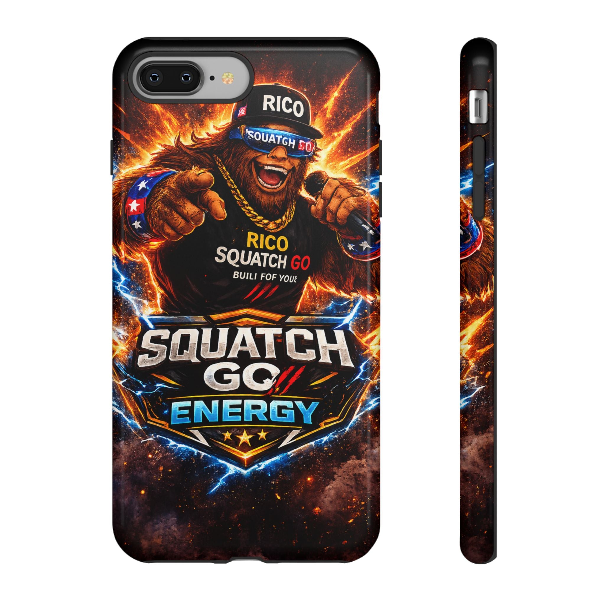 Squatch Go Energy Phone Case — 'Rico Squatch Go' Gamer Energized Tough Case