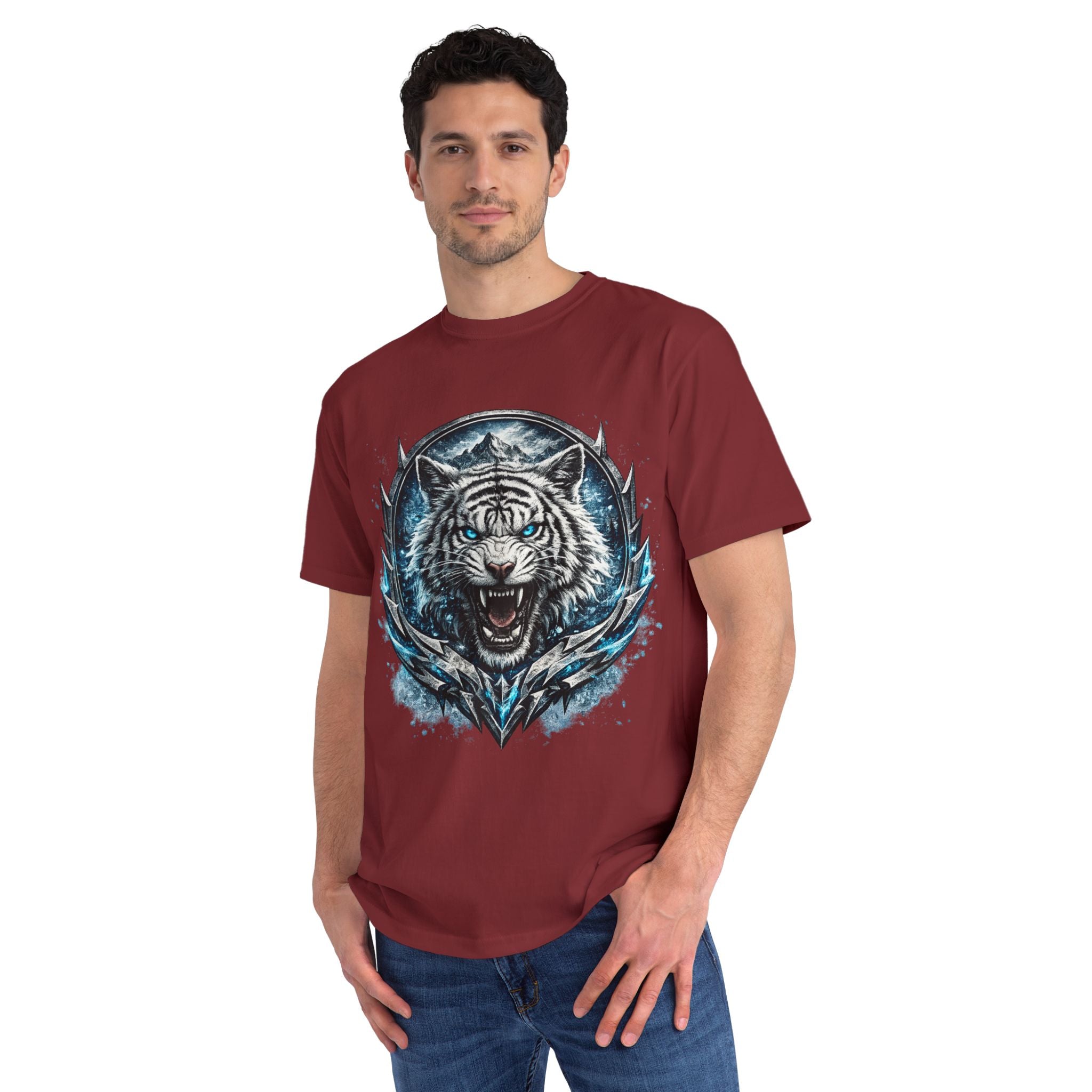 White Tiger Graphic T-Shirt — Fierce Ice-Cold Predator Design