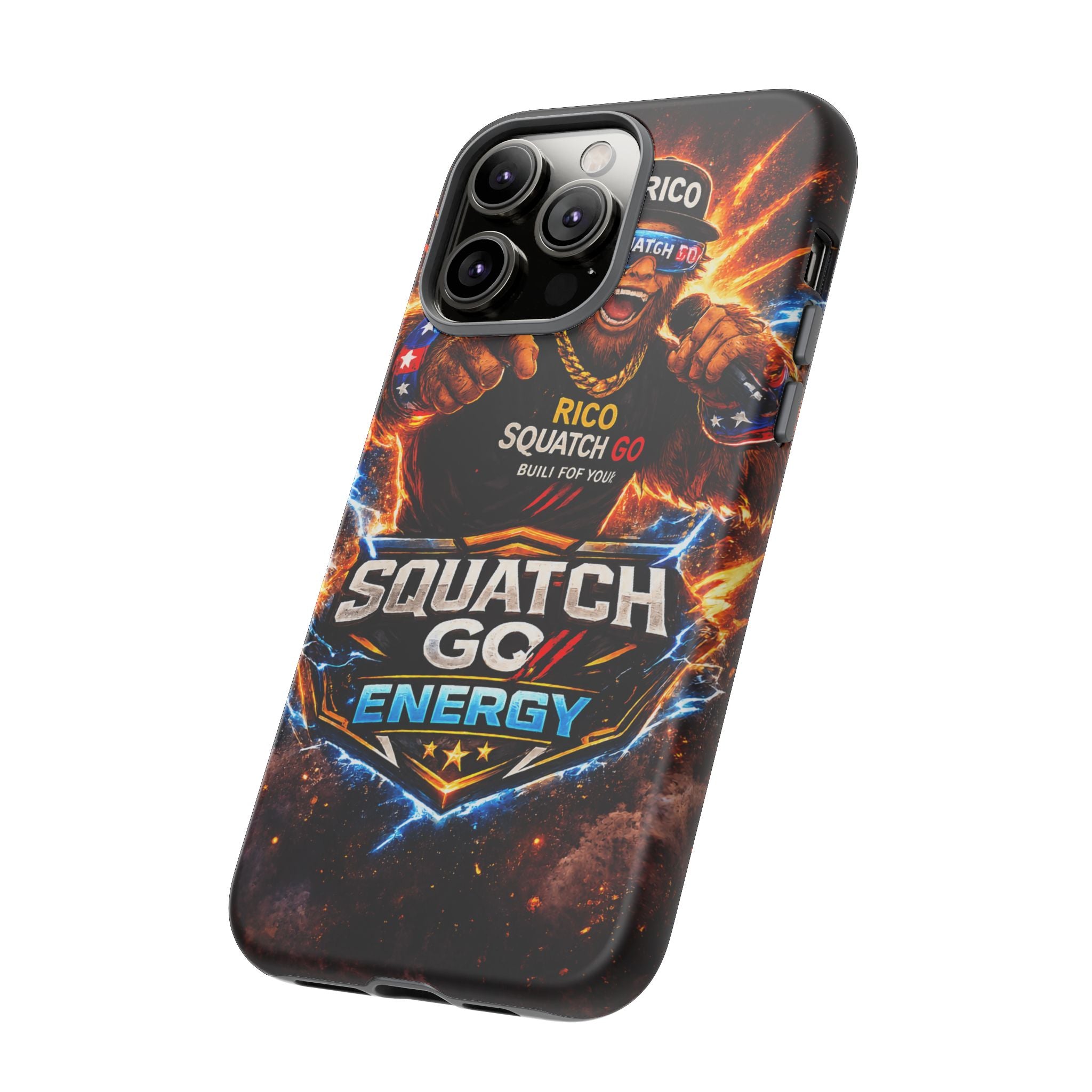 Squatch Go Energy Phone Case — 'Rico Squatch Go' Gamer Energized Tough Case