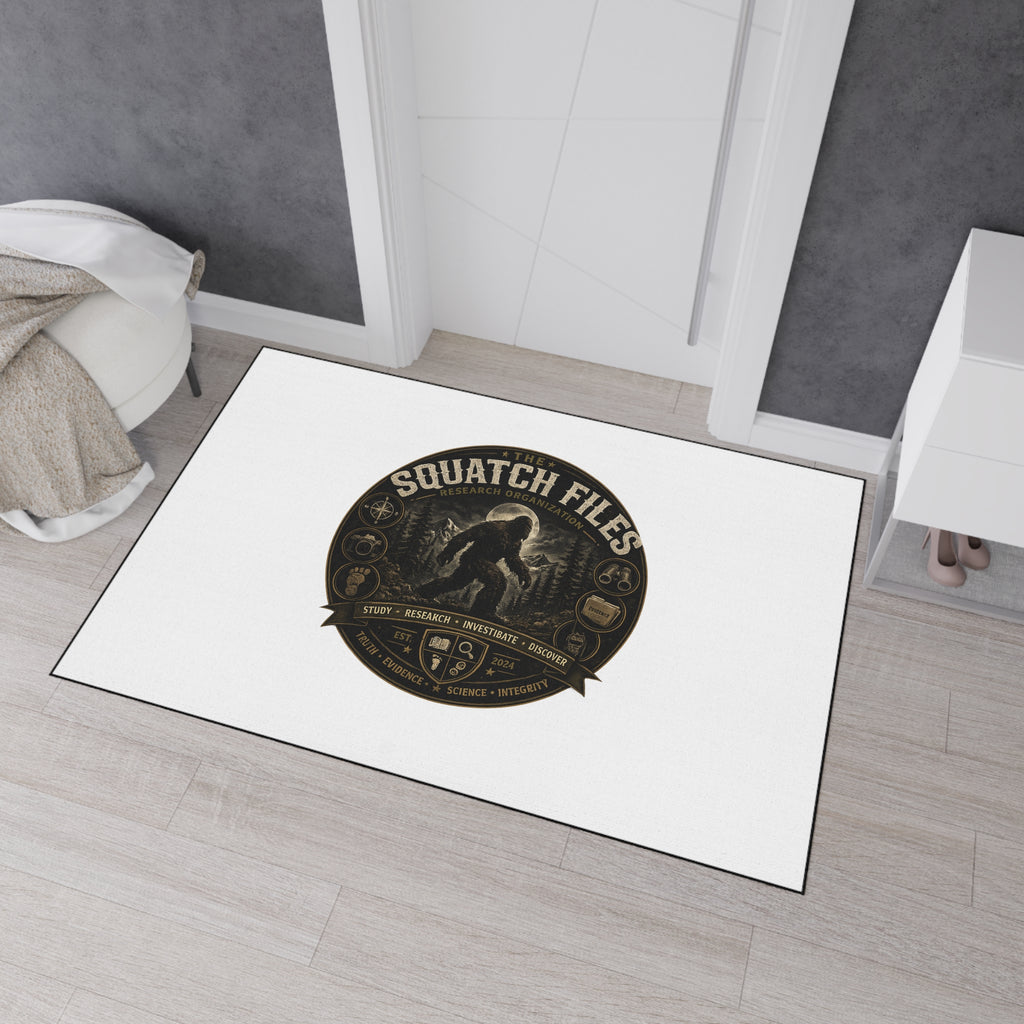 Sasquatch Files Heavy-Duty Floor Mat — Outdoor Adventure Entry Rug