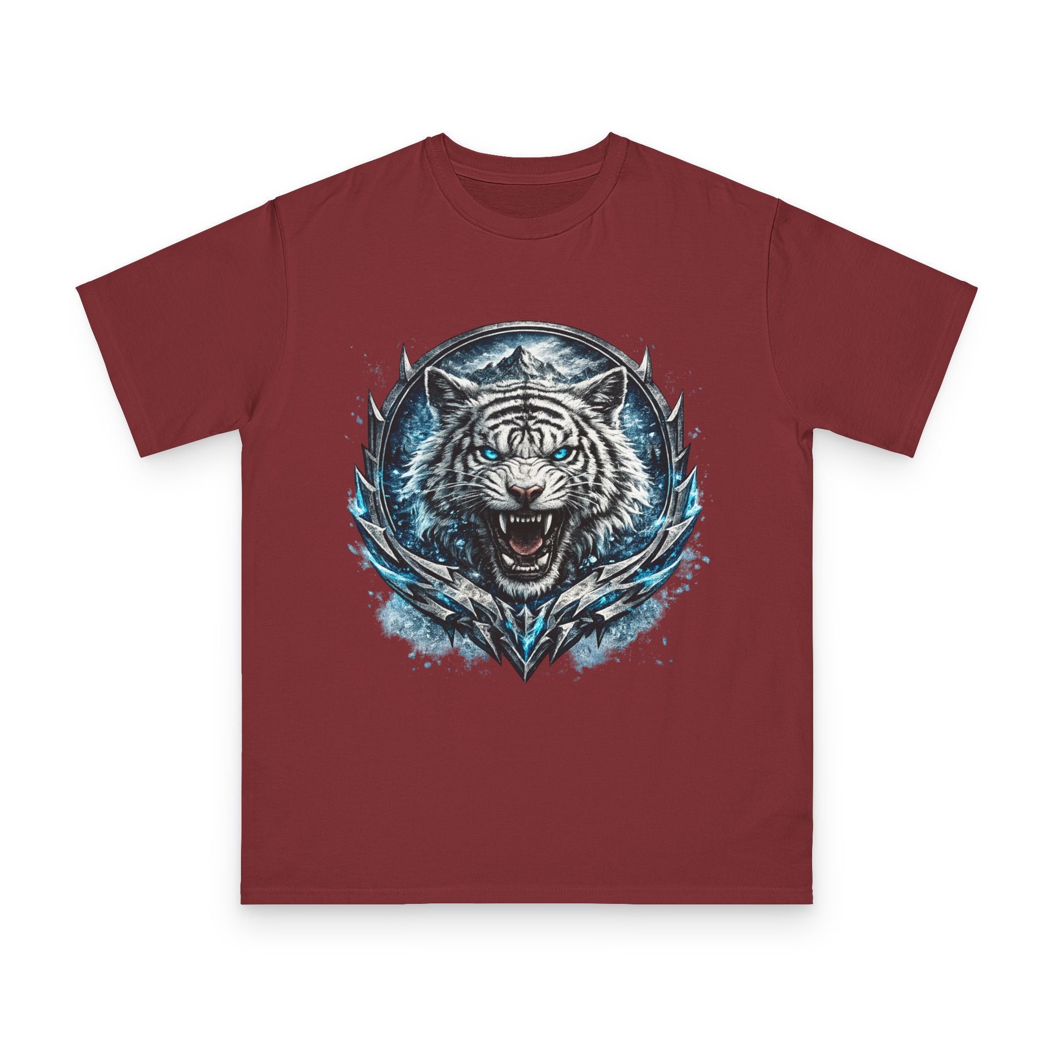 White Tiger Graphic T-Shirt — Fierce Ice-Cold Predator Design