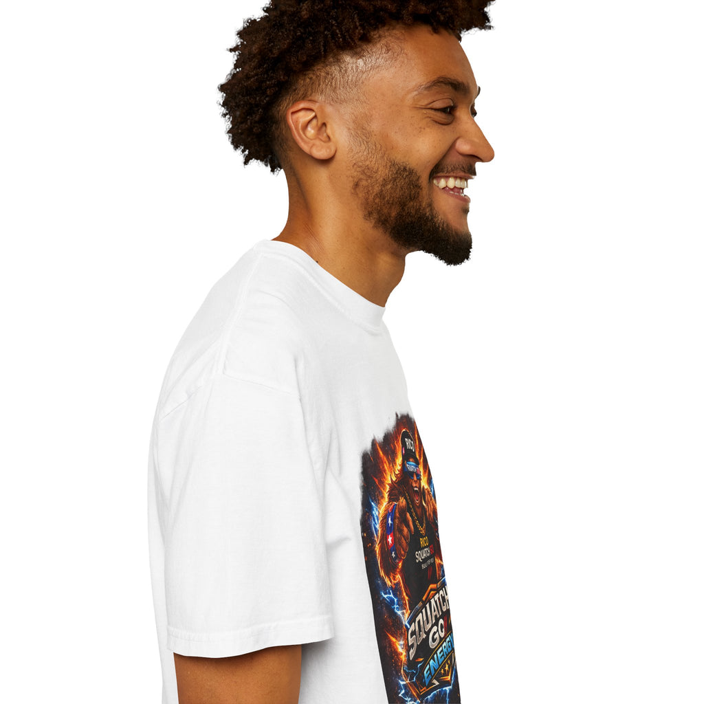 Squatch GC Energy Graphic T-Shirt — Retro Gamer Energy Drink Design