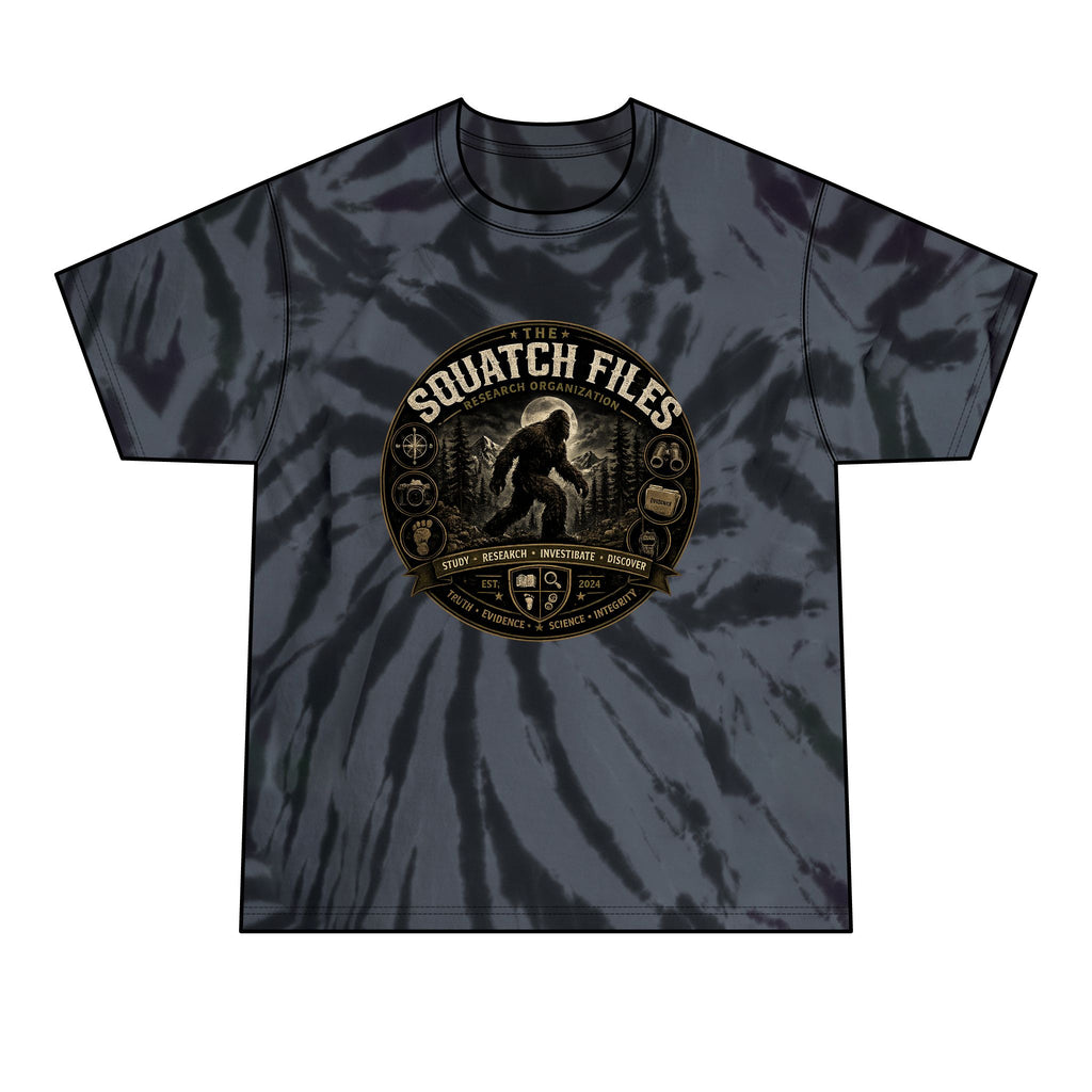 The Squatch Files Tie-Dye Tee — Men's Sasquatch Graphic T-Shirt
