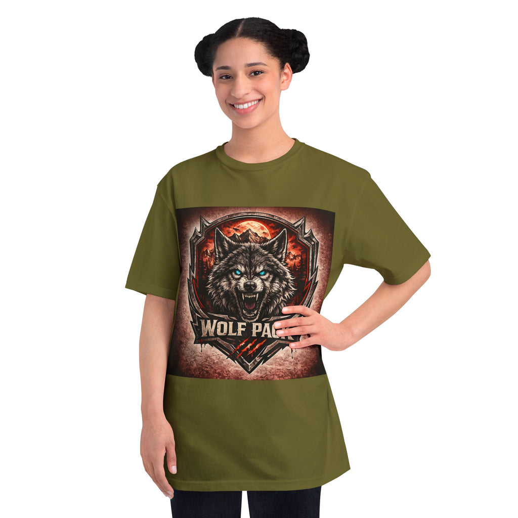 Wolf Pack Graphic T-Shirt — Fierce Wolf Emblem Tee