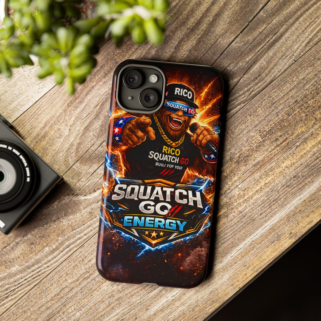 Squatch Go Energy Phone Case — 'Rico Squatch Go' Gamer Energized Tough Case