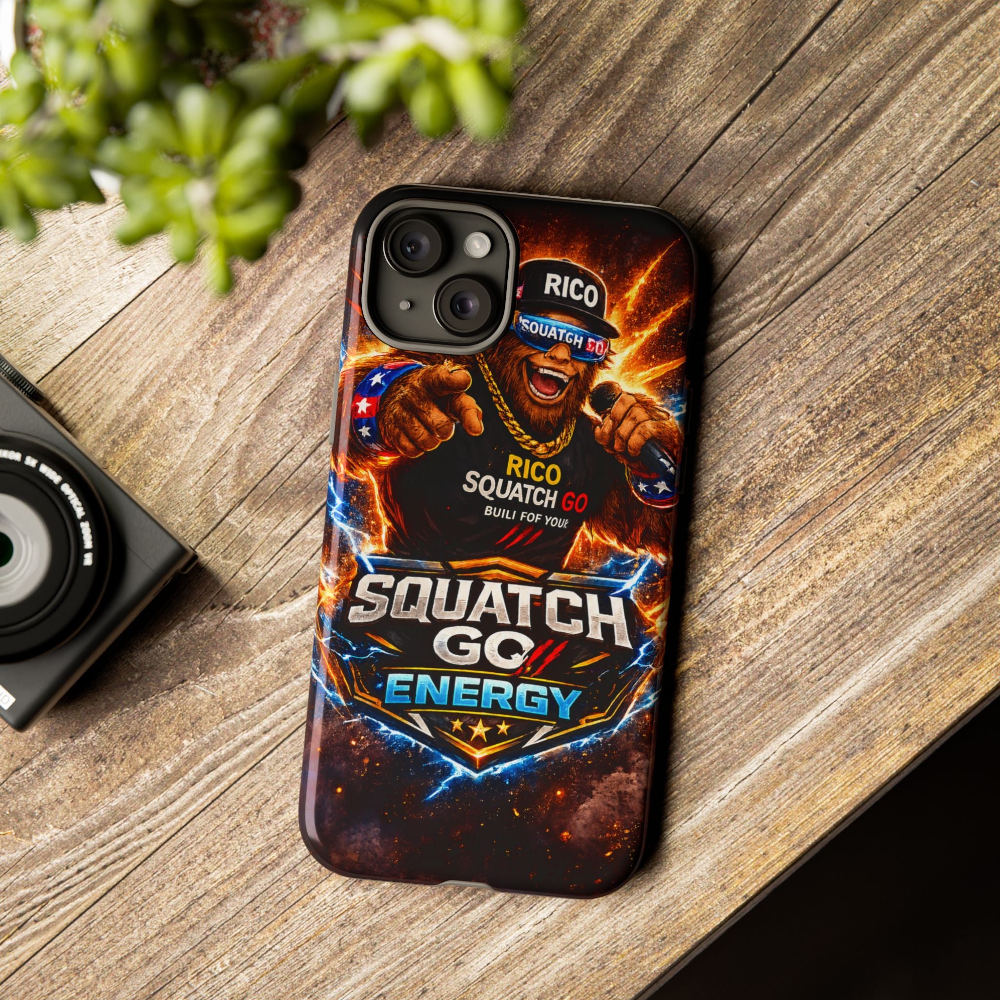 Squatch Go Energy Phone Case — 'Rico Squatch Go' Gamer Energized Tough Case