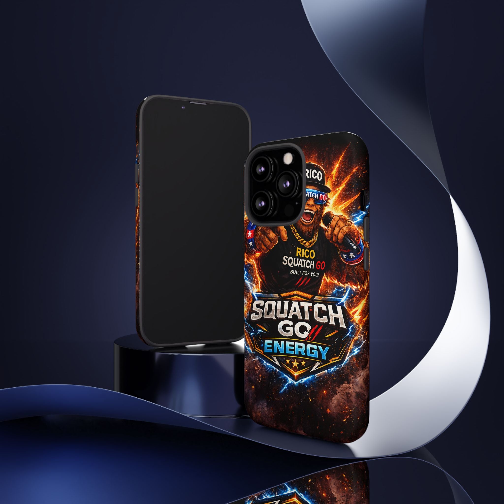 Squatch Go Energy Phone Case — 'Rico Squatch Go' Gamer Energized Tough Case