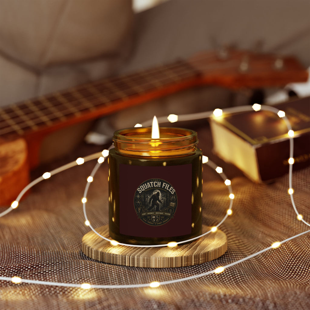 Coconut Apricot Wax Candle — Squatch Files Scent (4oz & 9oz)
