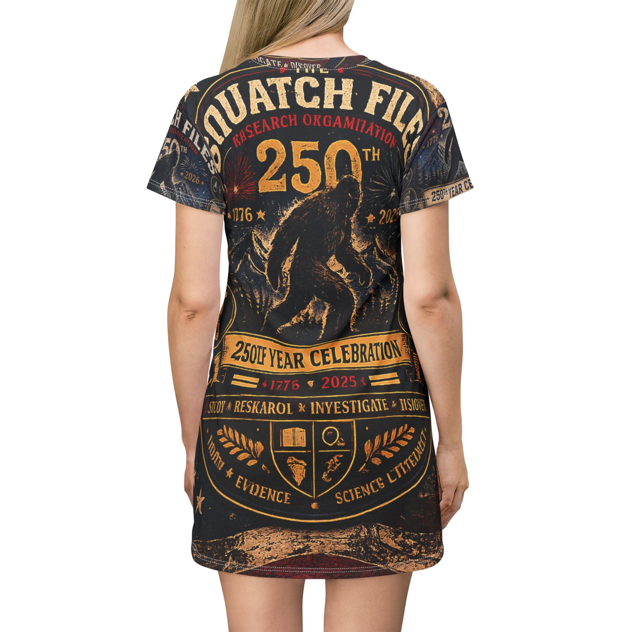 Squatch Files 250th Anniversary T-Shirt Dress