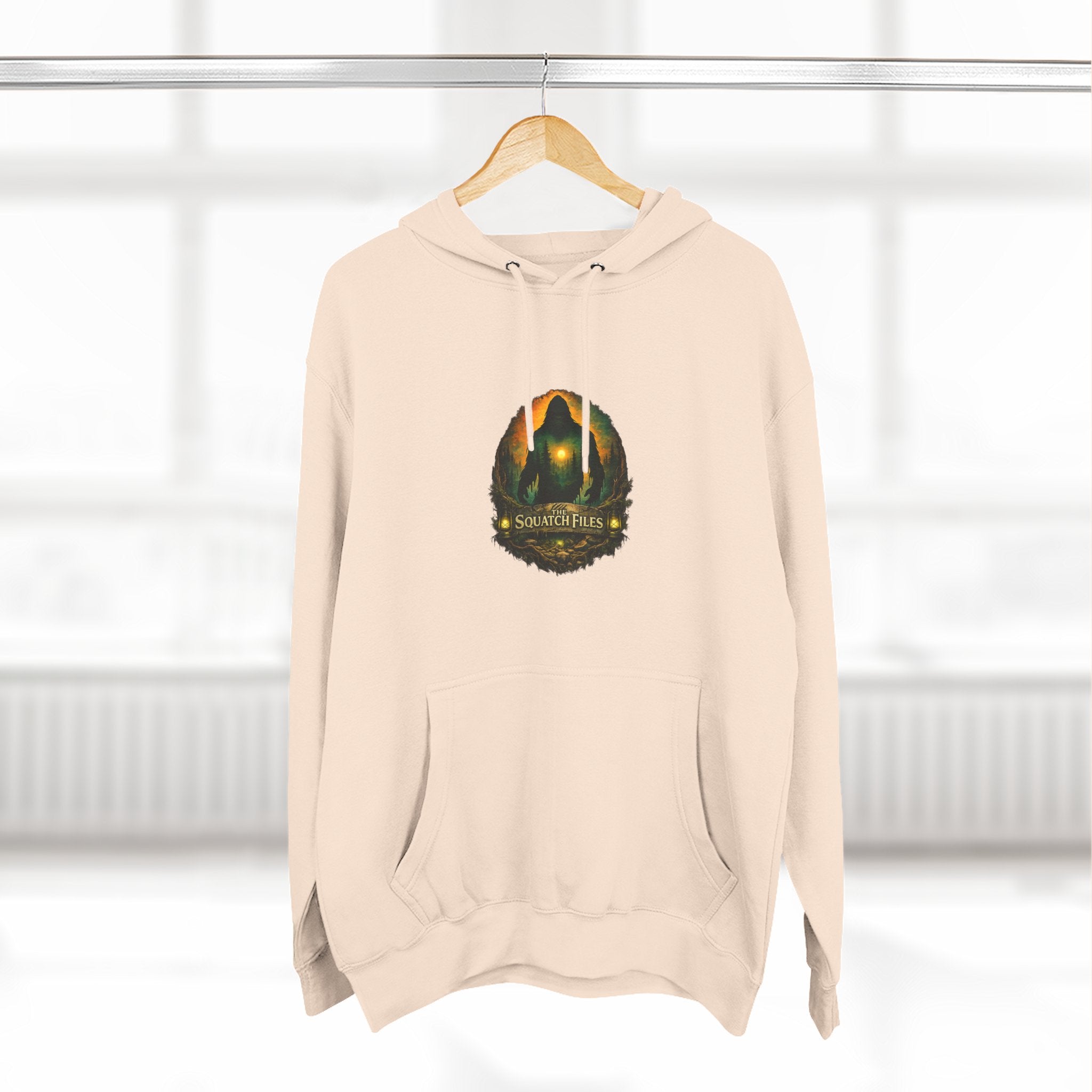 Squatch Go Energy Hoodie — Bigfoot Graphic Fleece Pullover (Made by Nature, Built by Science)
