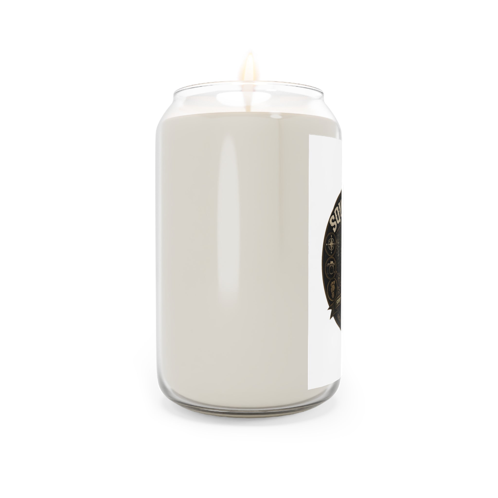 Scented Soy Candle — “The Squatch Files” 13.75oz | Forest & Campfire Aroma