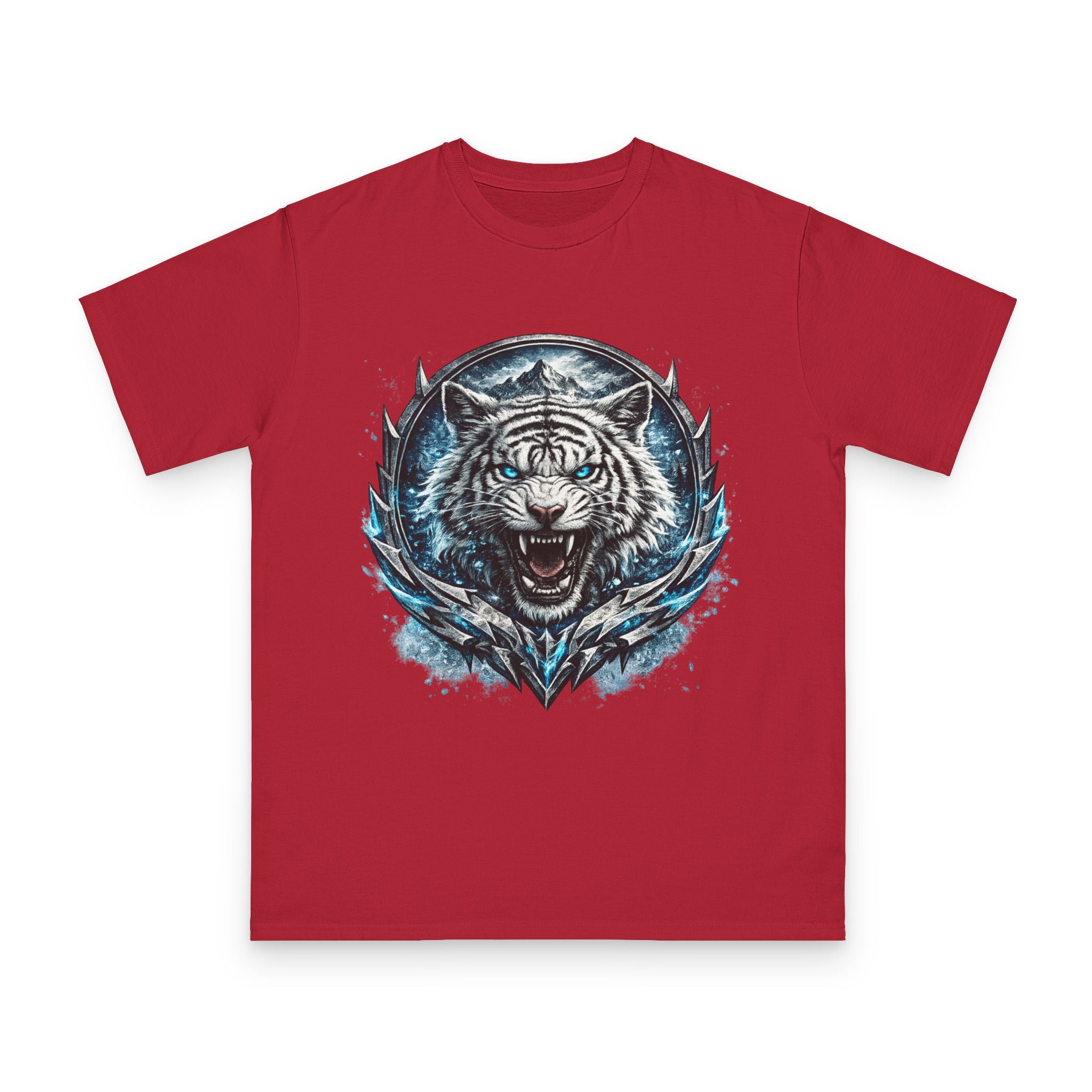 White Tiger Graphic T-Shirt — Fierce Ice-Cold Predator Design