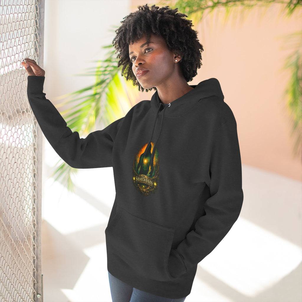 Squatch Go Energy Hoodie — Bigfoot Graphic Fleece Pullover (Made by Nature, Built by Science)