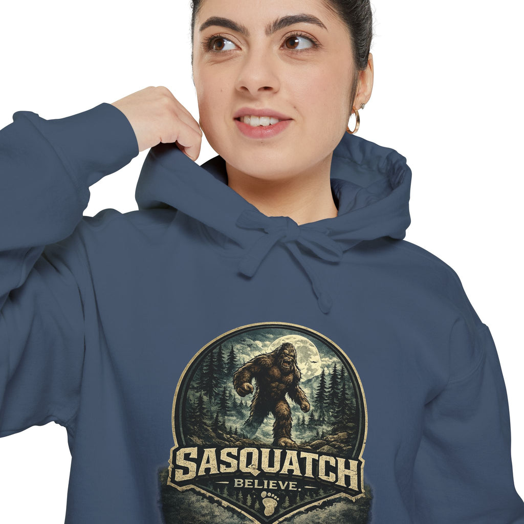Sasquatch Graphic Hoodie – Vintage Bigfoot Adventure Sweatshirt