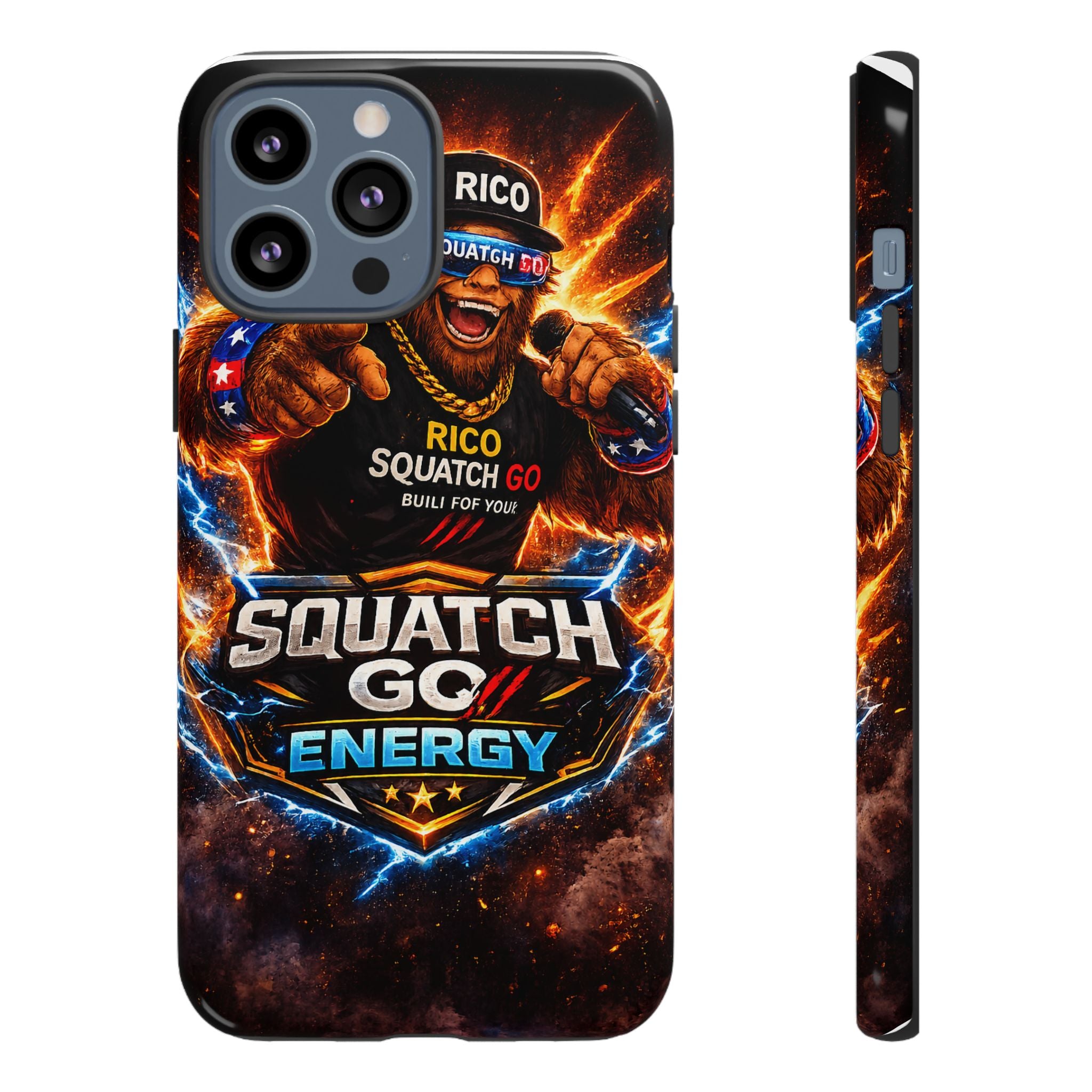 Squatch Go Energy Phone Case — 'Rico Squatch Go' Gamer Energized Tough Case
