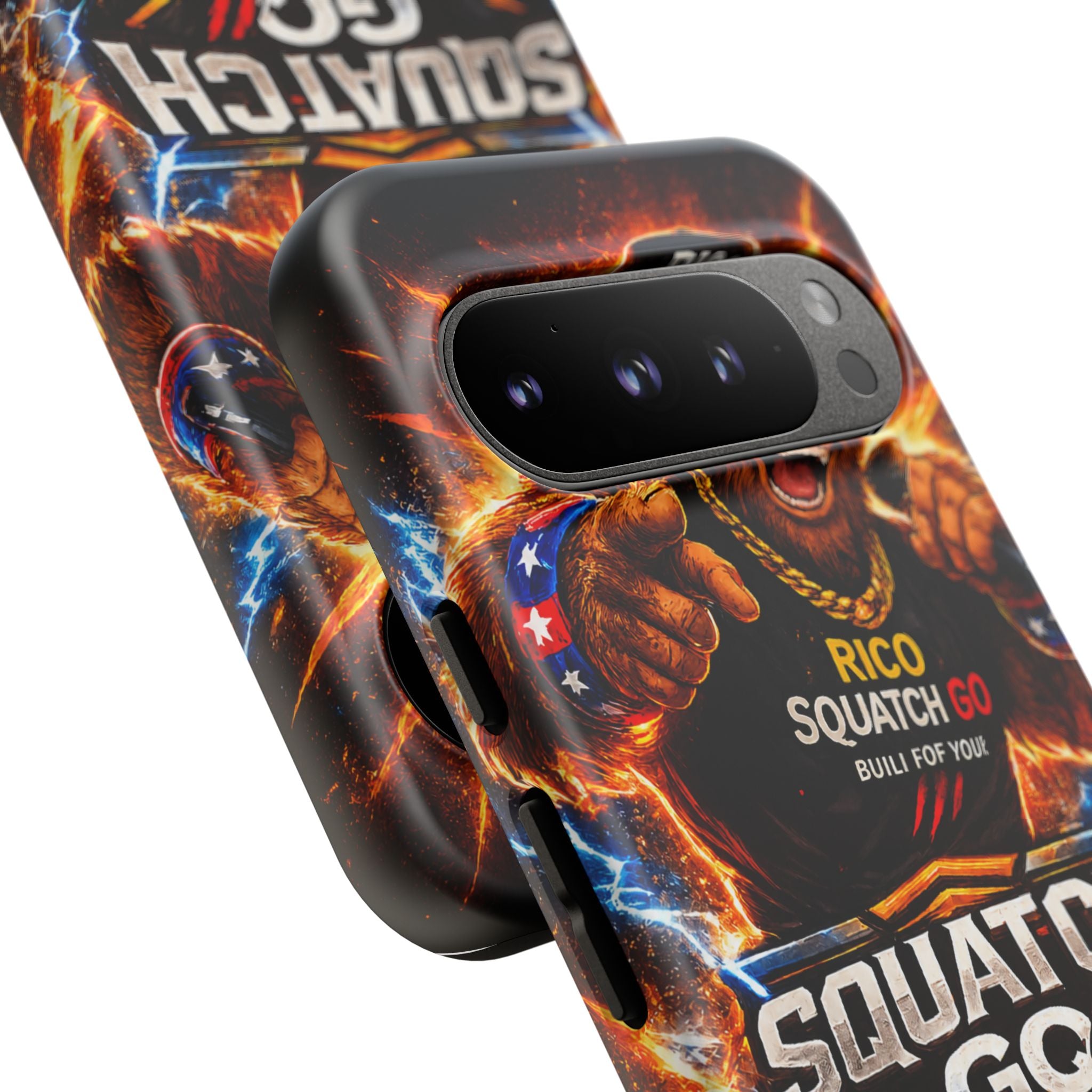 Squatch Go Energy Phone Case — 'Rico Squatch Go' Gamer Energized Tough Case