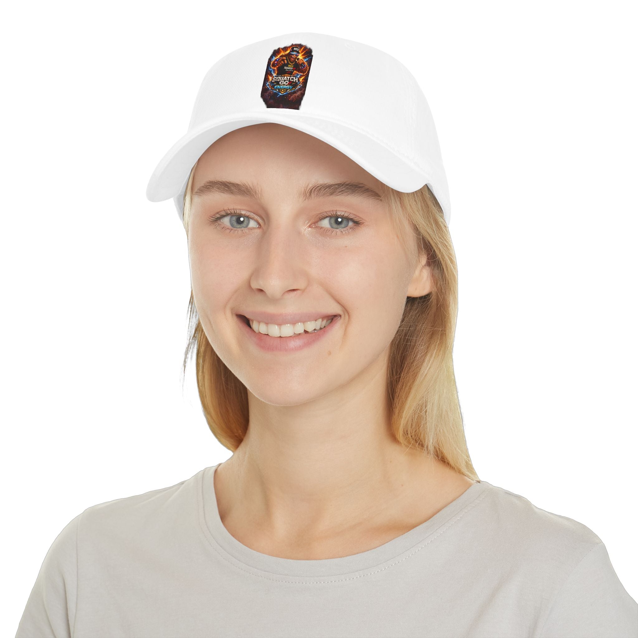 Dragon Skull Gaming Cap — Low Profile Baseball Hat with Fiery Graphic