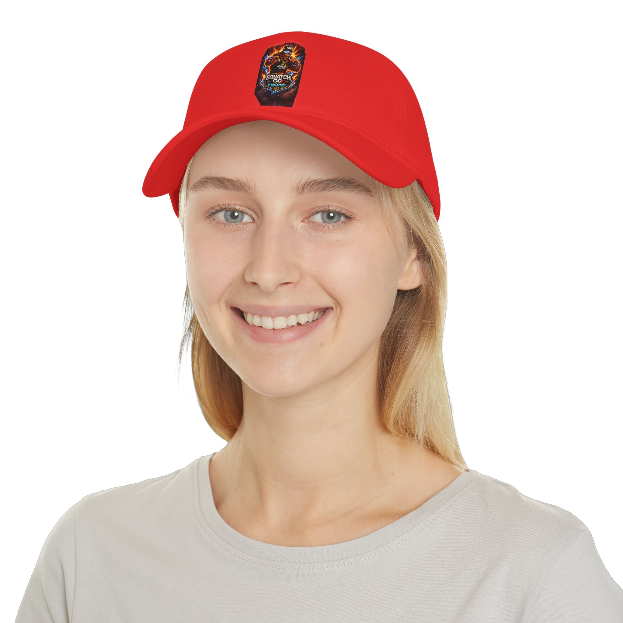 Dragon Skull Gaming Cap — Low Profile Baseball Hat with Fiery Graphic