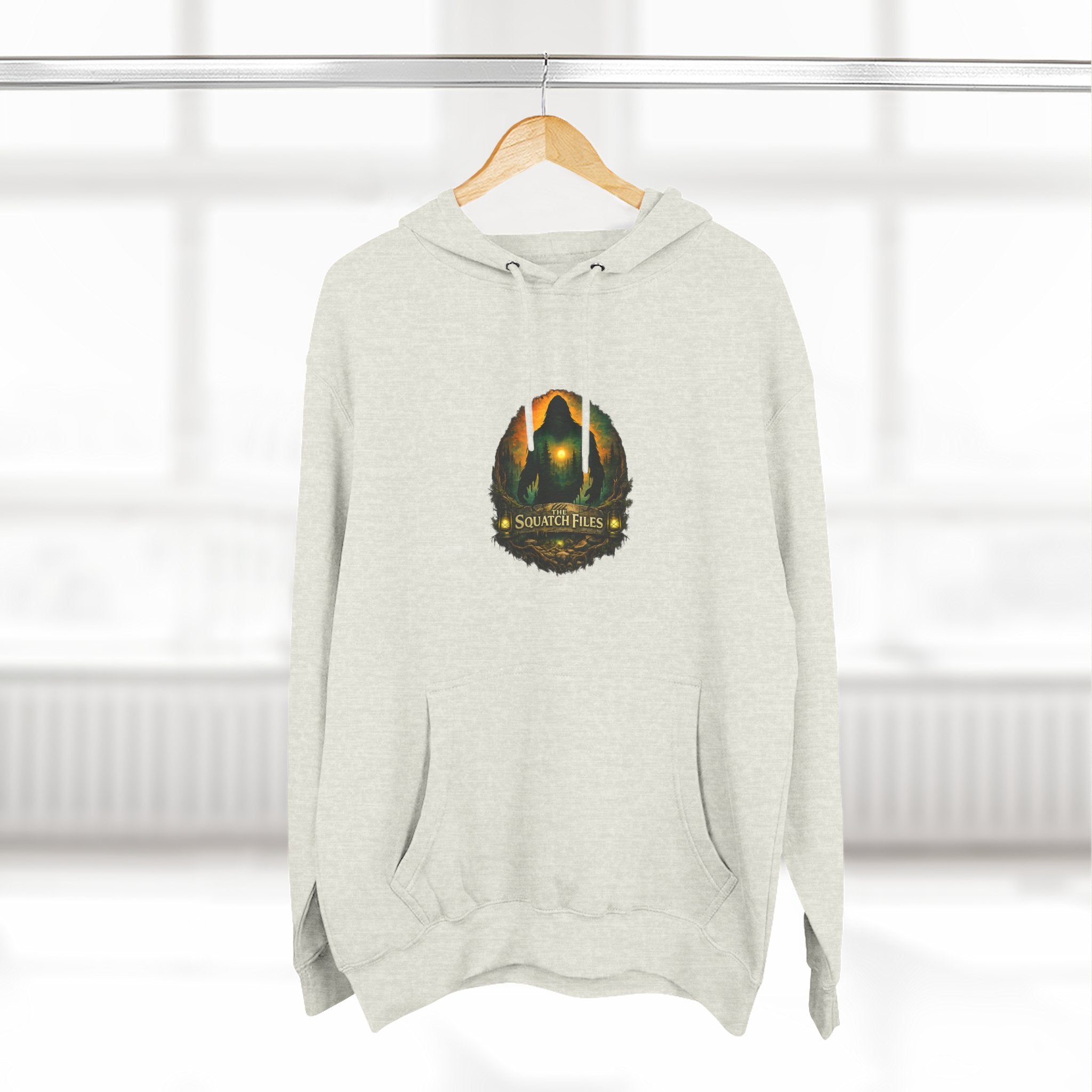 Squatch Go Energy Hoodie — Bigfoot Graphic Fleece Pullover (Made by Nature, Built by Science)