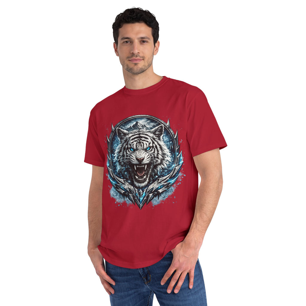 White Tiger Graphic T-Shirt — Fierce Ice-Cold Predator Design