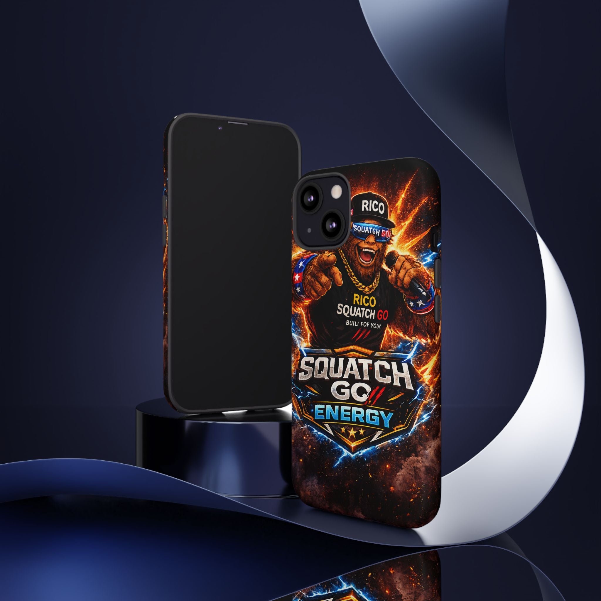 Squatch Go Energy Phone Case — 'Rico Squatch Go' Gamer Energized Tough Case