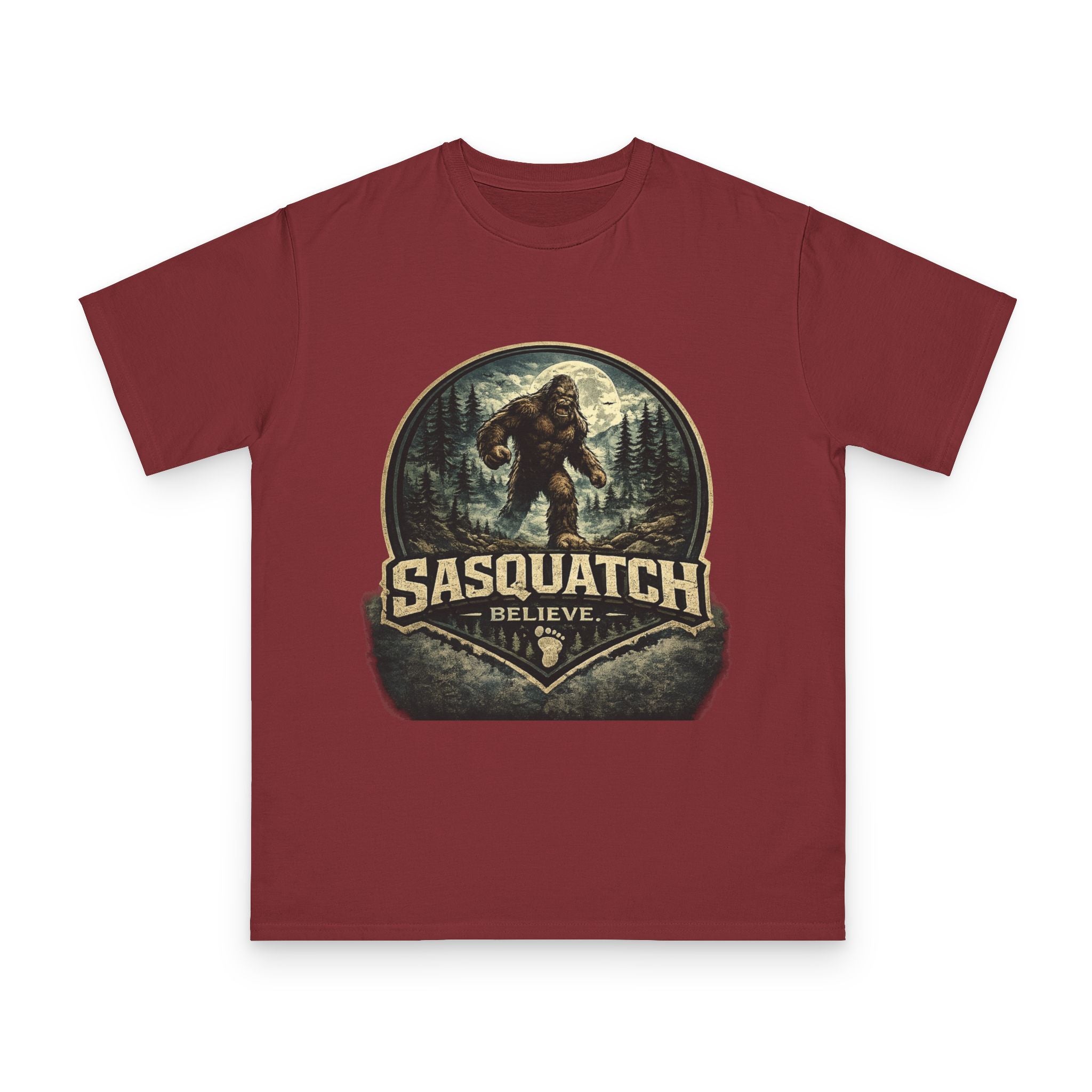 Sasquatch Believe T-Shirt — Vintage Bigfoot Forest Graphic Tee