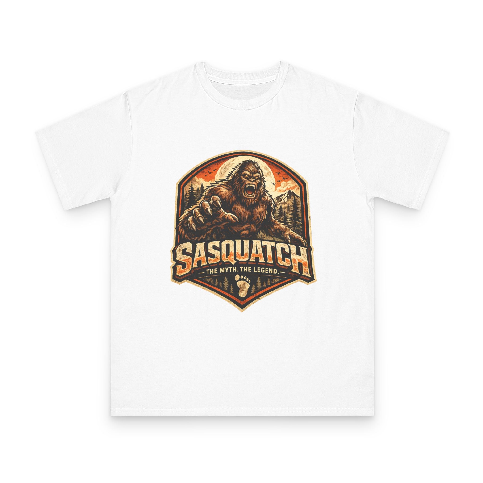 Sasquatch Graphic T-Shirt — "Sasquatch: The Myth The Legend" Retro Outdoor Tee