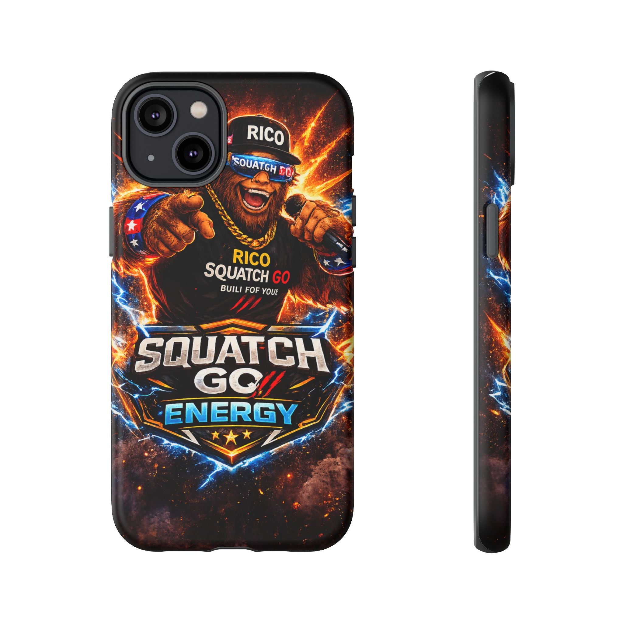 Squatch Go Energy Phone Case — 'Rico Squatch Go' Gamer Energized Tough Case