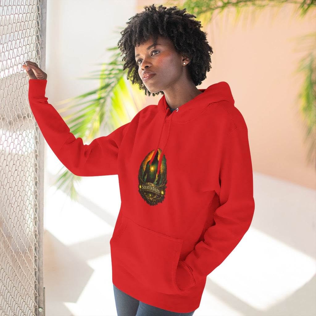 Squatch Go Energy Hoodie — Bigfoot Graphic Fleece Pullover (Made by Nature, Built by Science)
