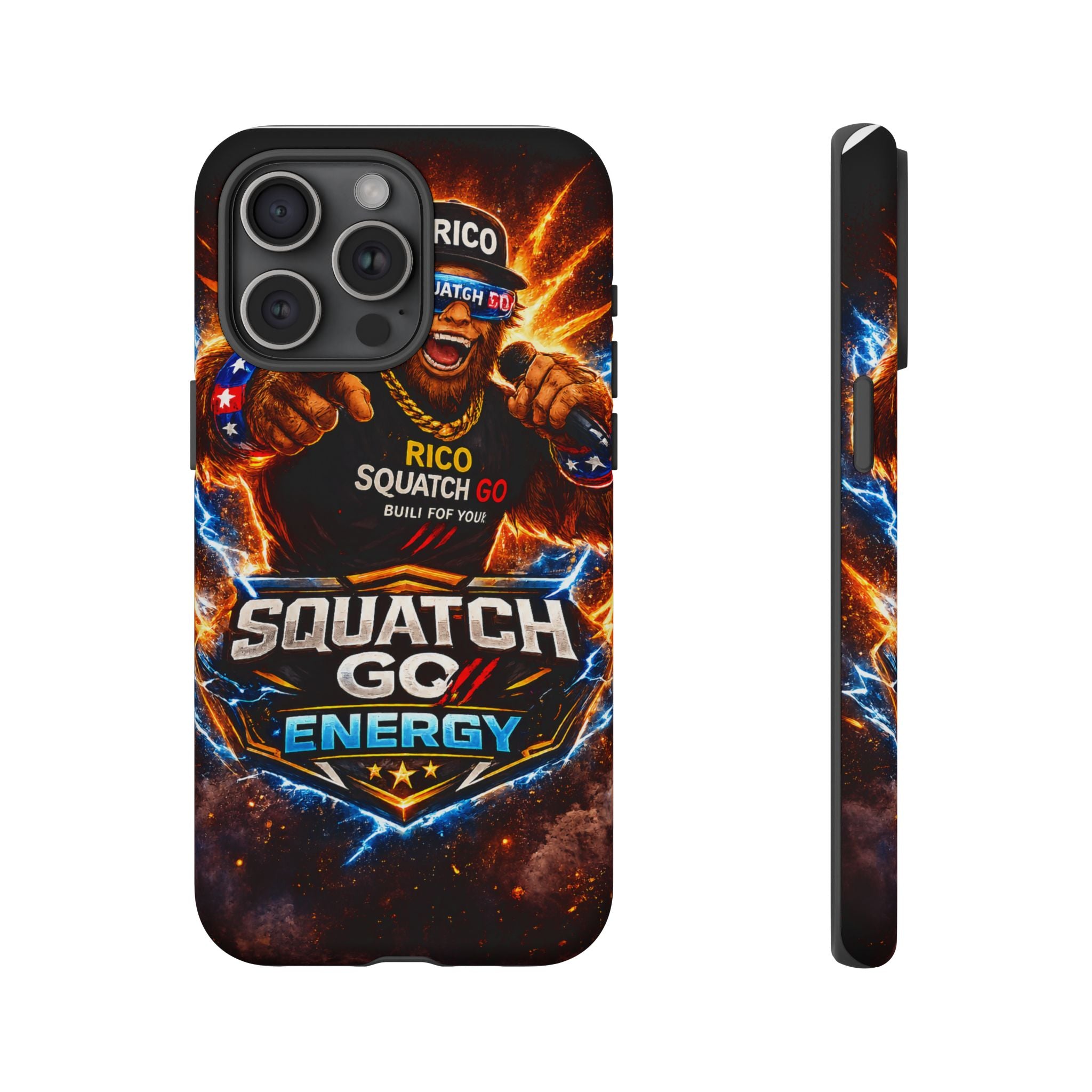 Squatch Go Energy Phone Case — 'Rico Squatch Go' Gamer Energized Tough Case