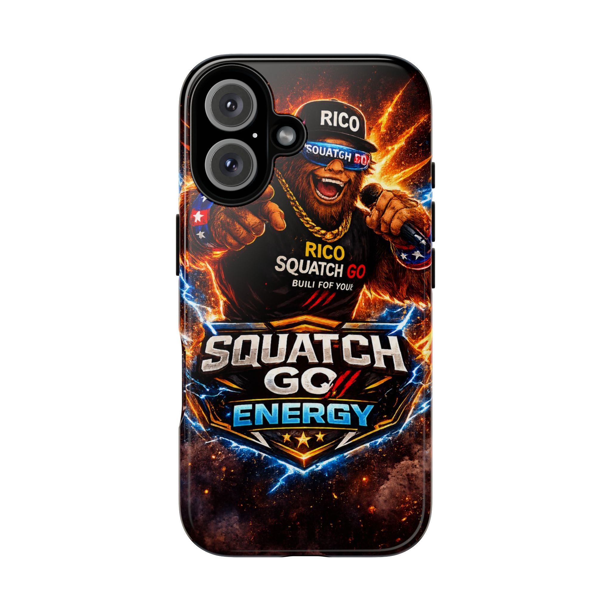 Squatch Go Energy Phone Case — 'Rico Squatch Go' Gamer Energized Tough Case