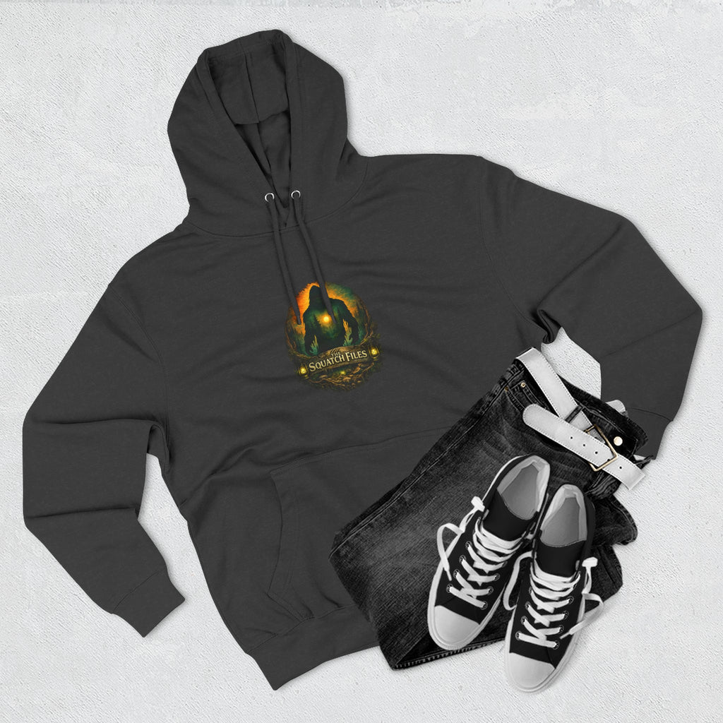 Squatch Go Energy Hoodie — Bigfoot Graphic Fleece Pullover (Made by Nature, Built by Science)