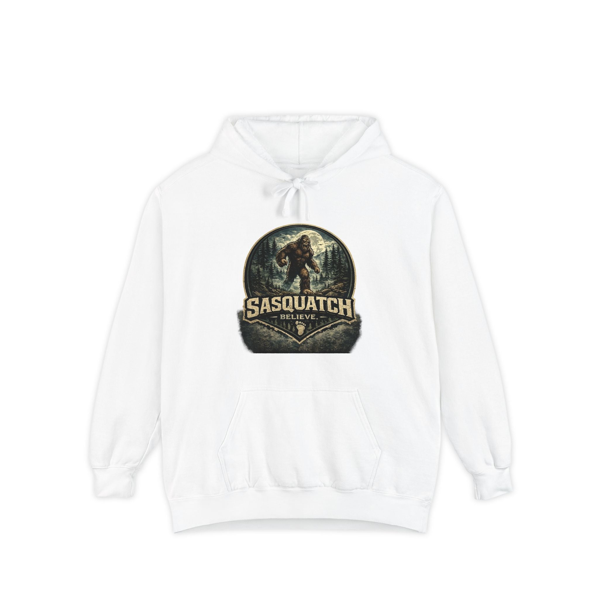 Sasquatch Graphic Hoodie – Vintage Bigfoot Adventure Sweatshirt