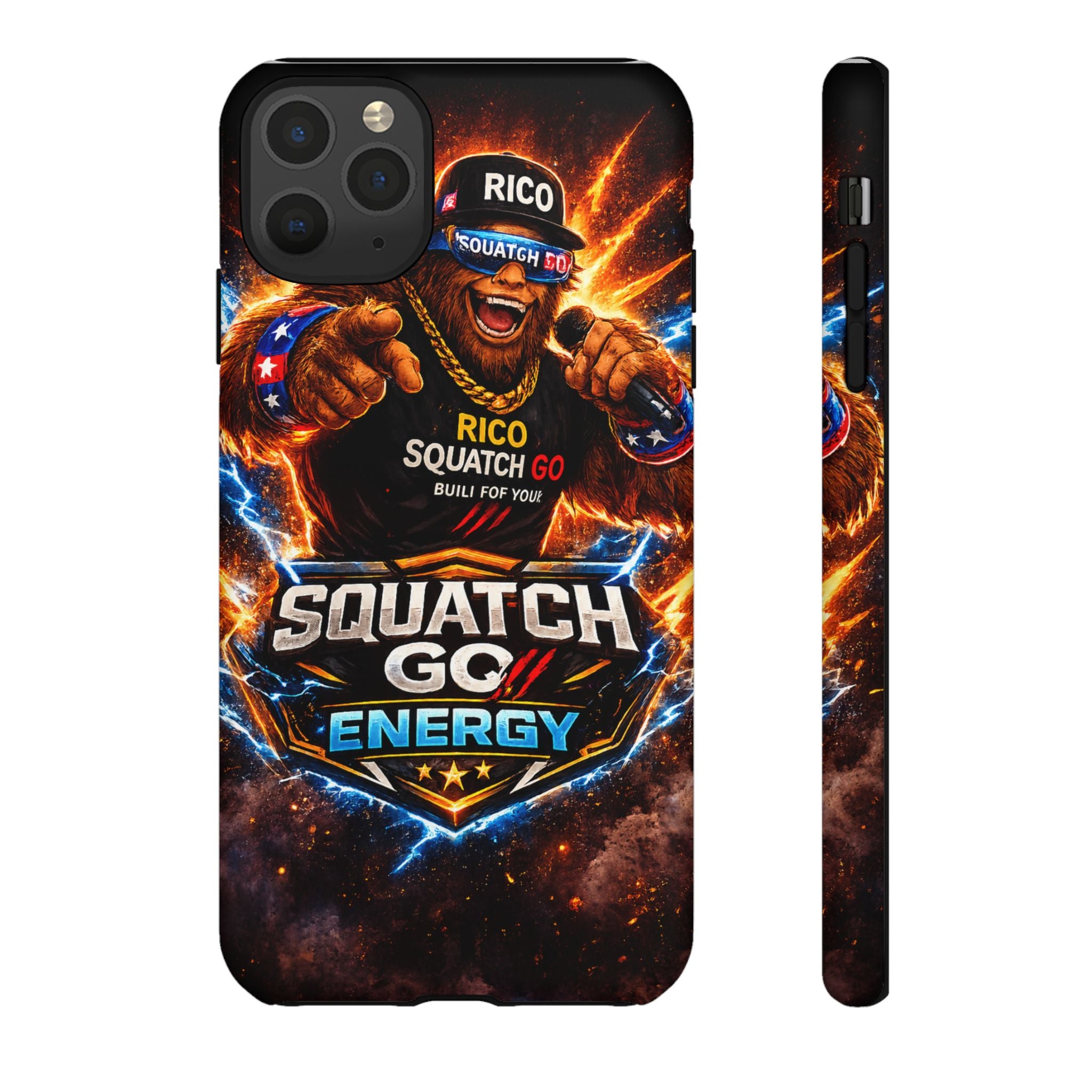 Squatch Go Energy Phone Case — 'Rico Squatch Go' Gamer Energized Tough Case
