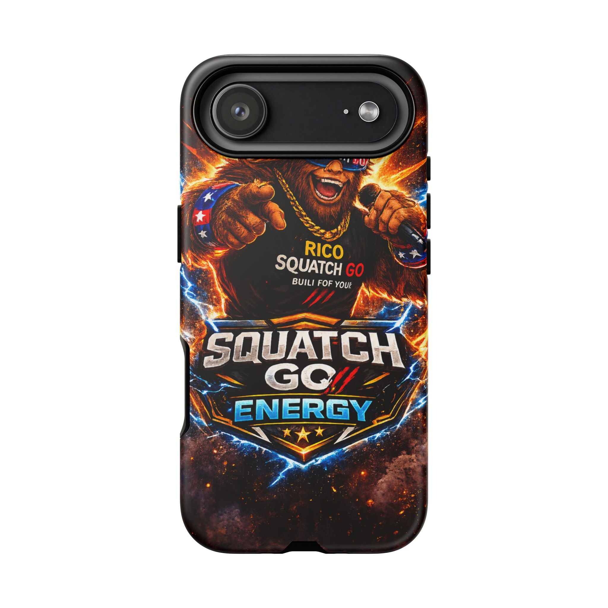 Squatch Go Energy Phone Case — 'Rico Squatch Go' Gamer Energized Tough Case