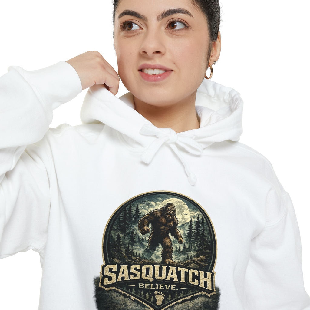 Sasquatch Graphic Hoodie – Vintage Bigfoot Adventure Sweatshirt