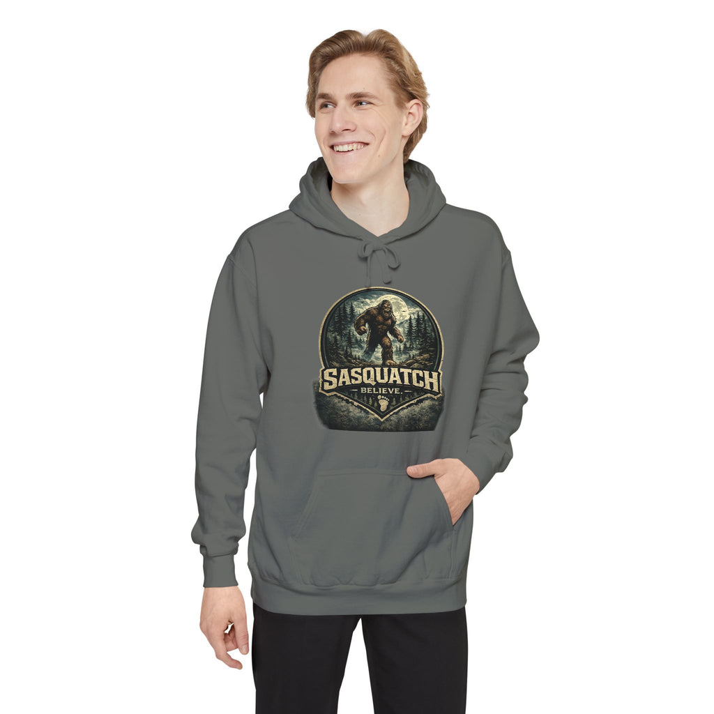 Sasquatch Graphic Hoodie – Vintage Bigfoot Adventure Sweatshirt
