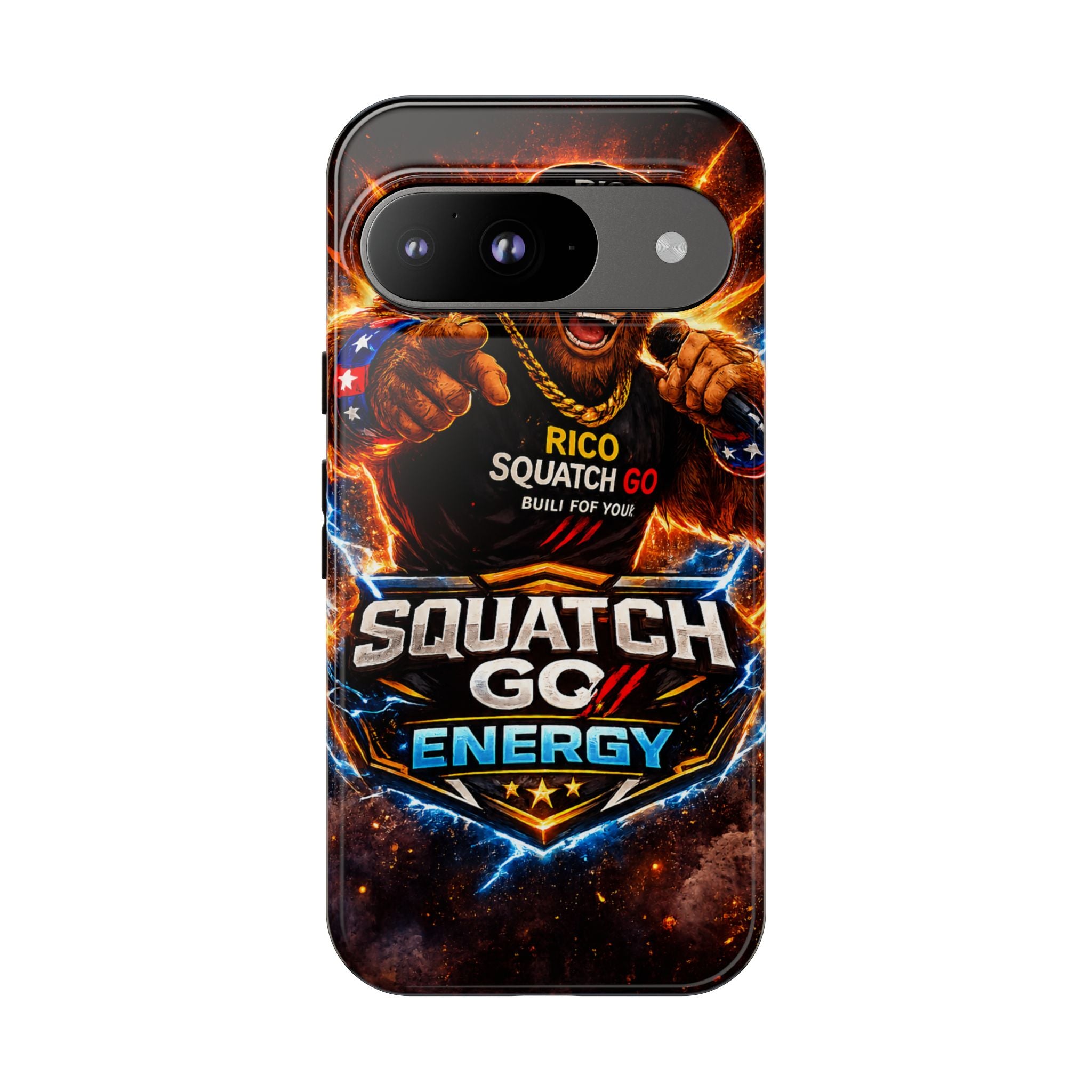 Squatch Go Energy Phone Case — 'Rico Squatch Go' Gamer Energized Tough Case
