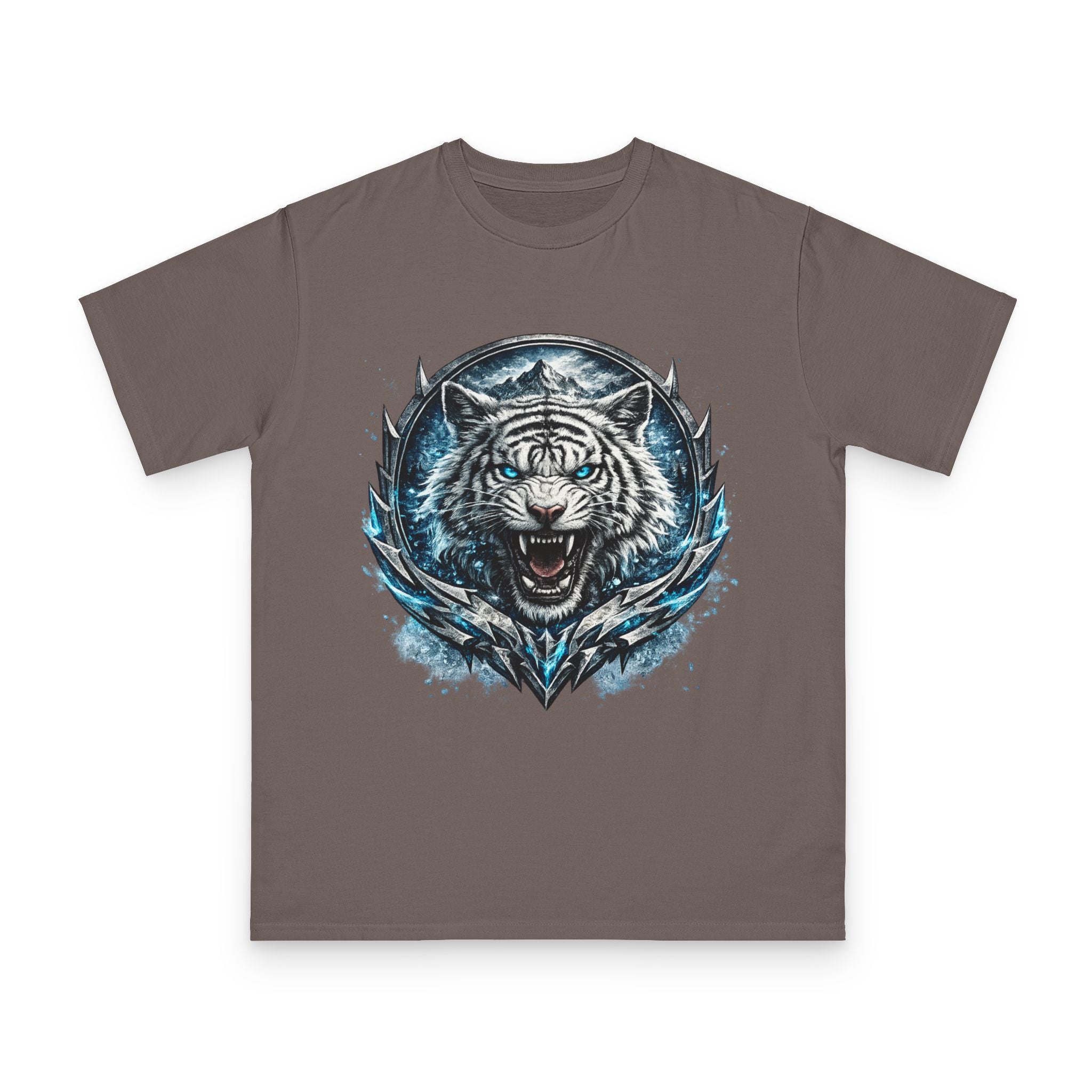 White Tiger Graphic T-Shirt — Fierce Ice-Cold Predator Design