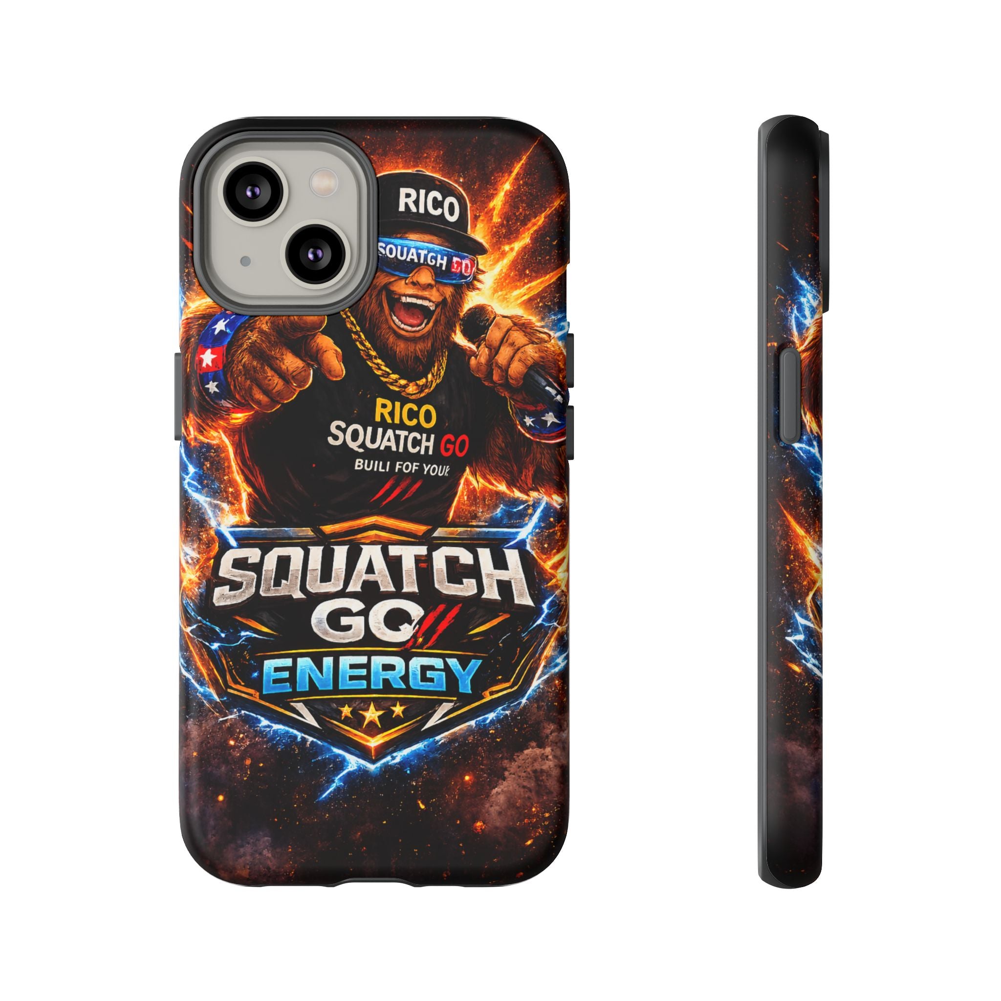 Squatch Go Energy Phone Case — 'Rico Squatch Go' Gamer Energized Tough Case