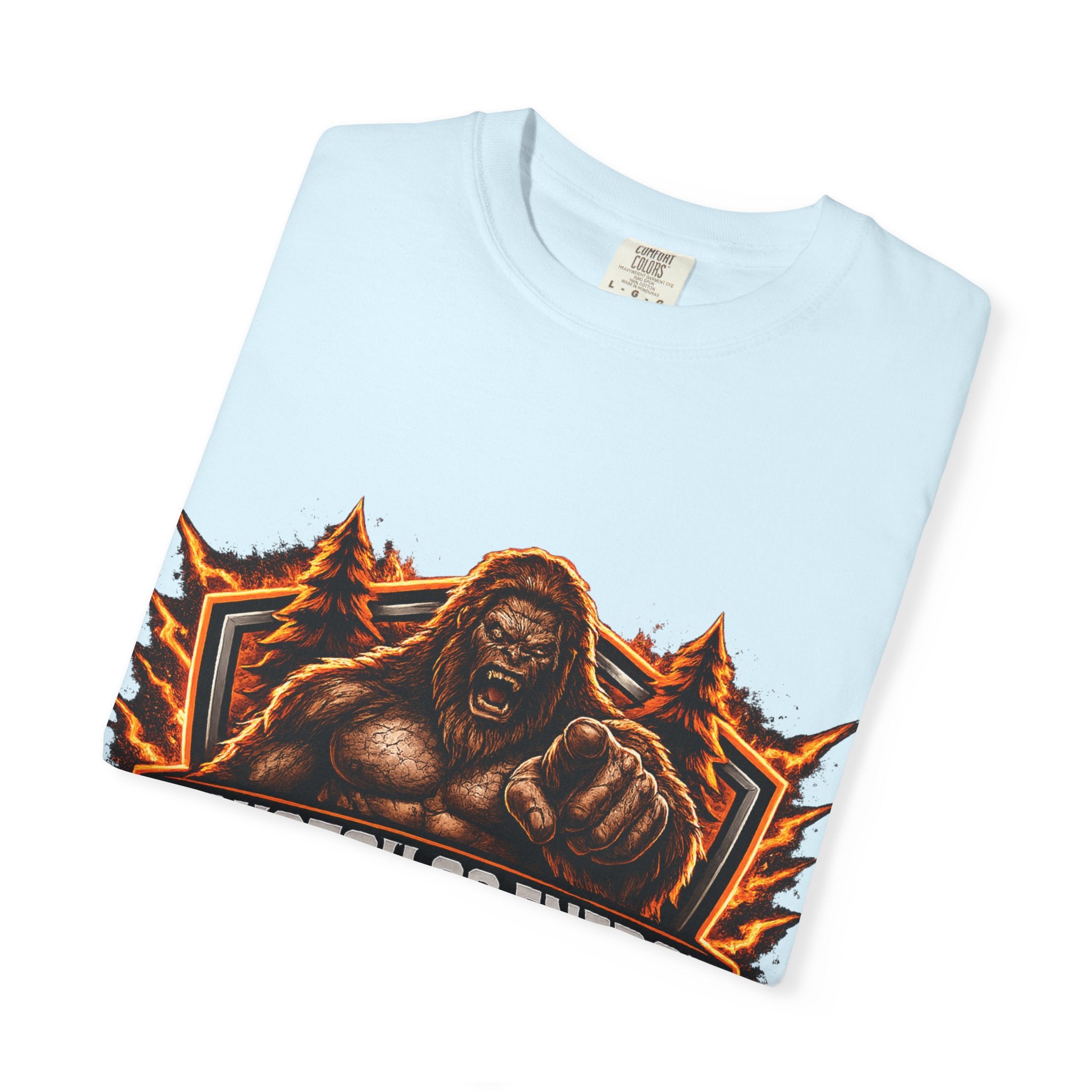 Squatch Go Energy T-Shirt — Sasquatch Vintage Badge Tee (Made by Nature • Built by Science)