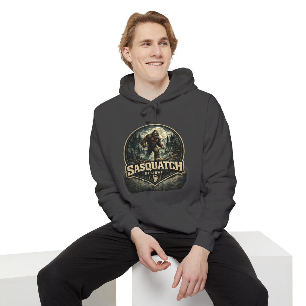 Sasquatch Graphic Hoodie – Vintage Bigfoot Adventure Sweatshirt