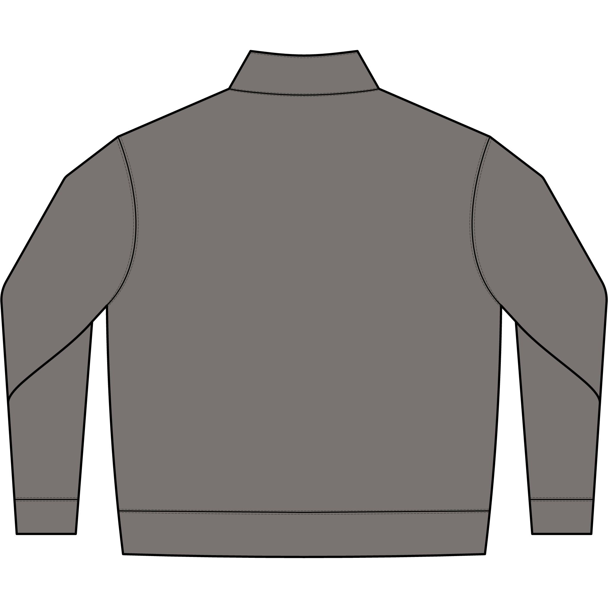 Embroidered Mountain Compass Half-Zip Sweatshirt