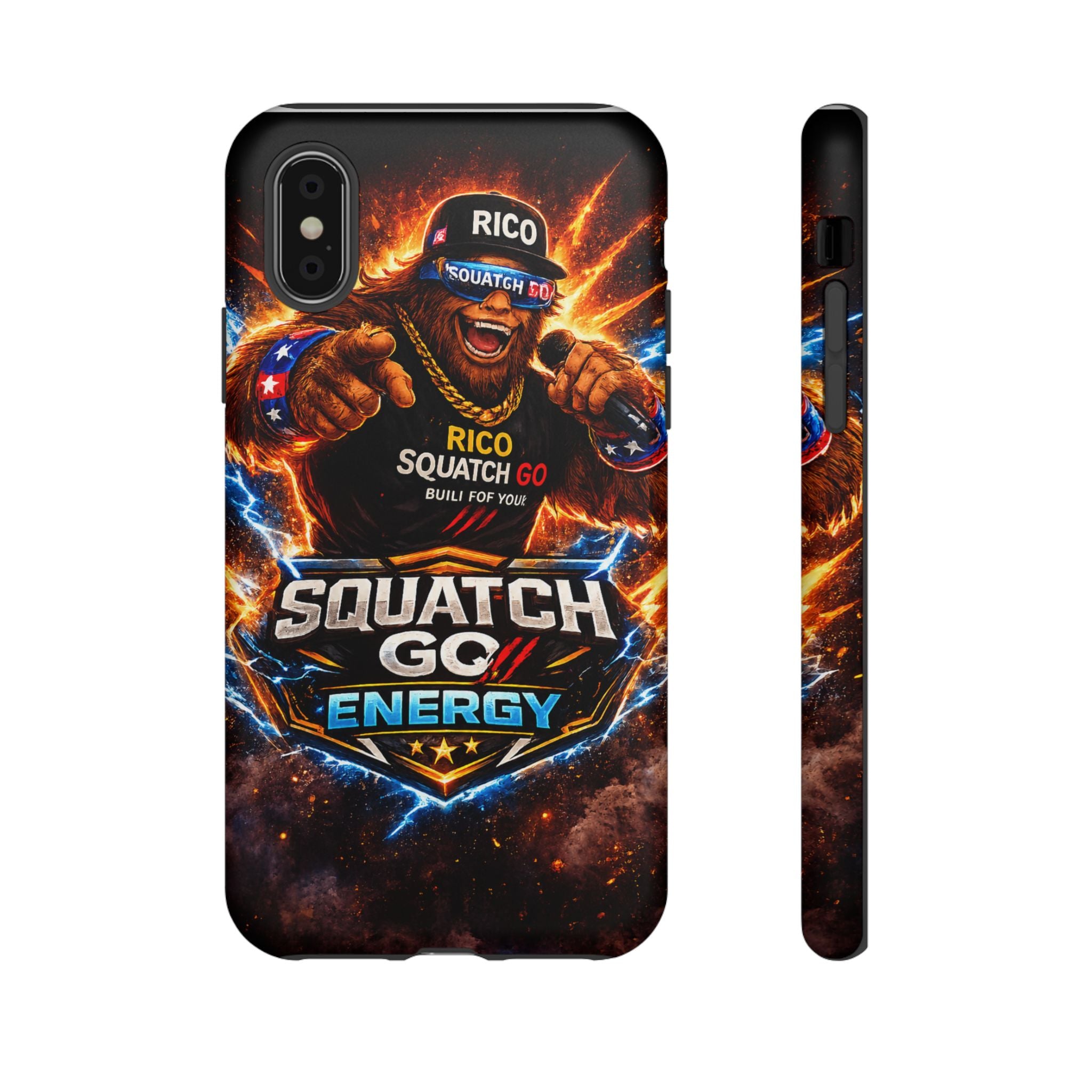 Squatch Go Energy Phone Case — 'Rico Squatch Go' Gamer Energized Tough Case